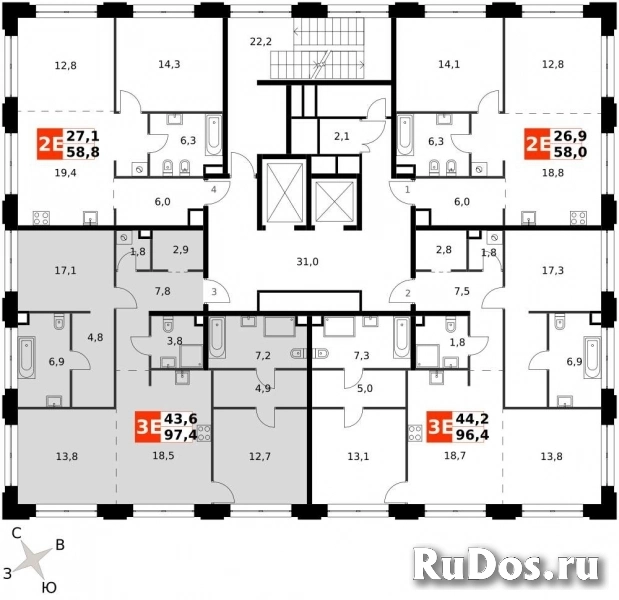 Продам 3 комнатную квартиру 97.4 м2 изображение 4