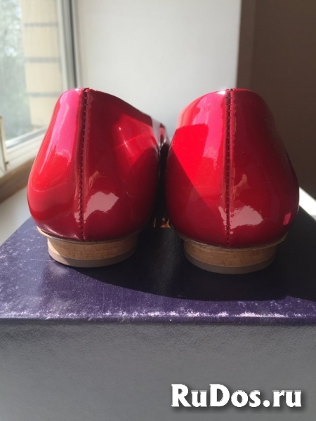 Балетки новые lesilla италия 39 размер красные лак кожа лаковая к изображение 6