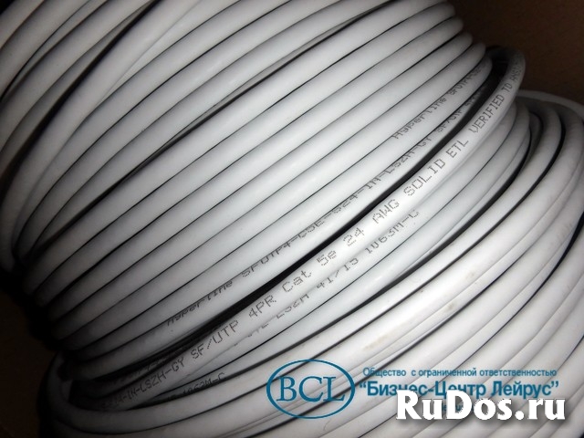 Кабель hyperline SFUTP4-C5E-S24-IN-LSZH-GY-305 витая пара SF/UTP изображение 3