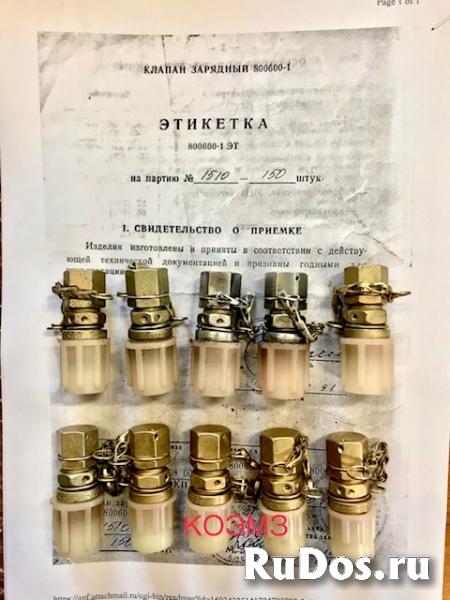 Клапан зарядный 800600-1 фото