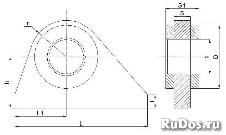 Обух такелажный I - I - 50 ОСТ5.2045-79 изображение 4