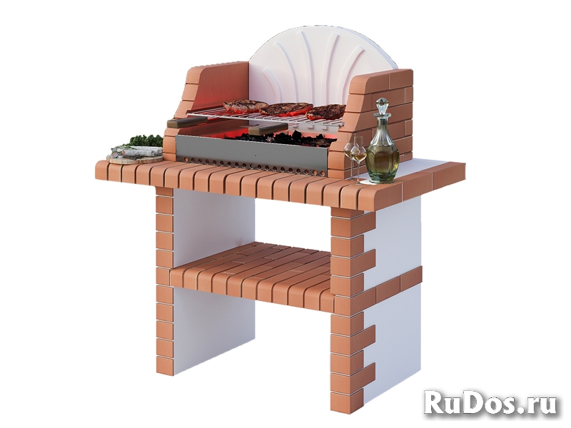 Печь с мангалом и барбекю изображение 4