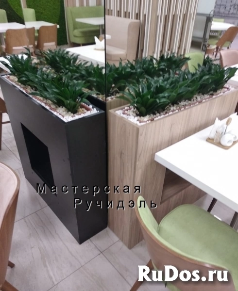 Напольное кашпо, прямоугольные кашпо для цветов изображение 10