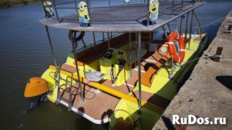 Катамаран Кайман-800 пластиковый с моторами Yamaha 60 л.с. 2025 года изображение 3