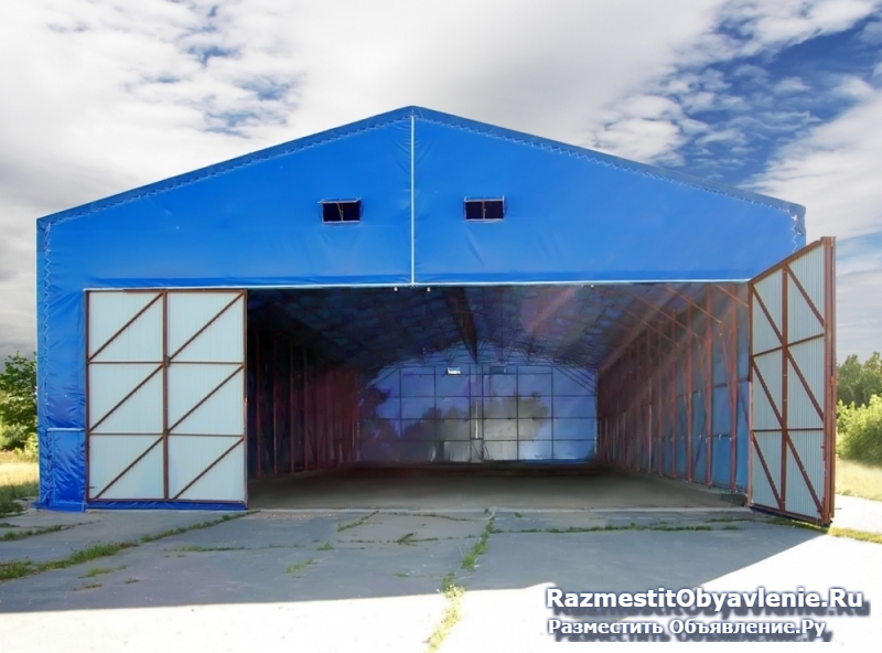 Ангар каркасно-тентовый фото