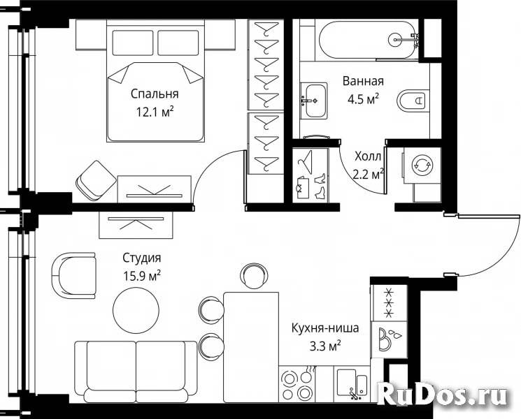 Продам 1 комнатную квартиру 38 м2 фотка