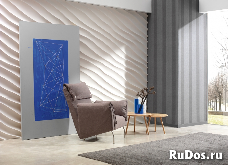 Зд панель Волна диагональная крупная изображение 4