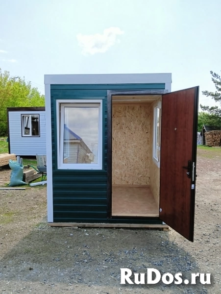 КПП - Пост охраны на металлическом каркасе 2000*2000мм изображение 5