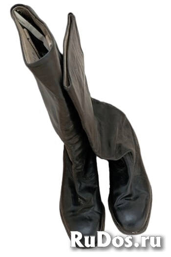 Сапоги офицерские хромовые, советские фото