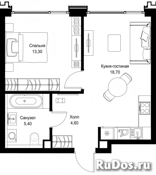 Продам 1 комнатную квартиру 42 м2 фотка