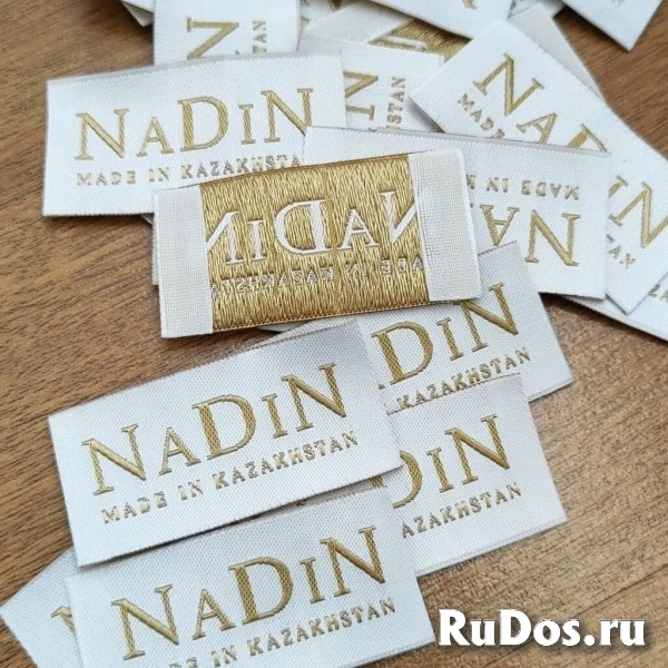 Жаккардовые лейблы/бирки/этикетки для одежды на заказ из Турции изображение 4