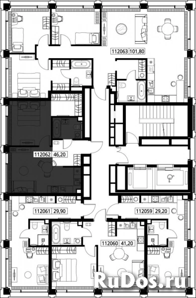 Продам 1 комнатную квартиру 46.2 м2 изображение 3