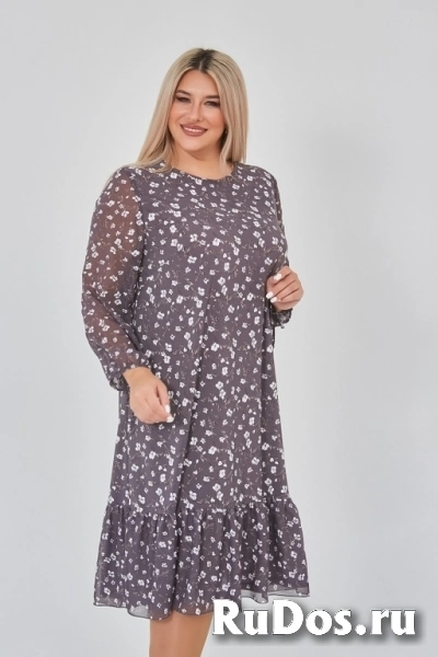 Женственное комбинированное платье Размер 62 изображение 4