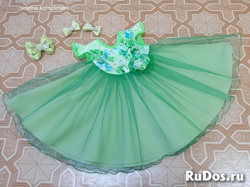 НОВОЕ платье детское нарядное праздничное 80-86 изображение 5