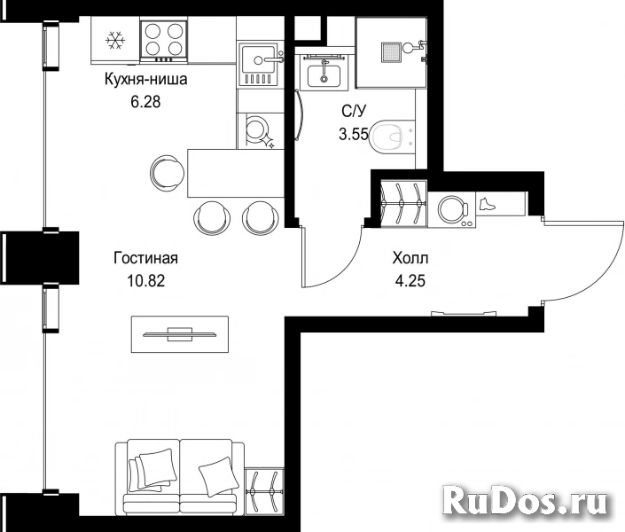 Продам 1 комнатную квартиру 24.9 м2 фотка