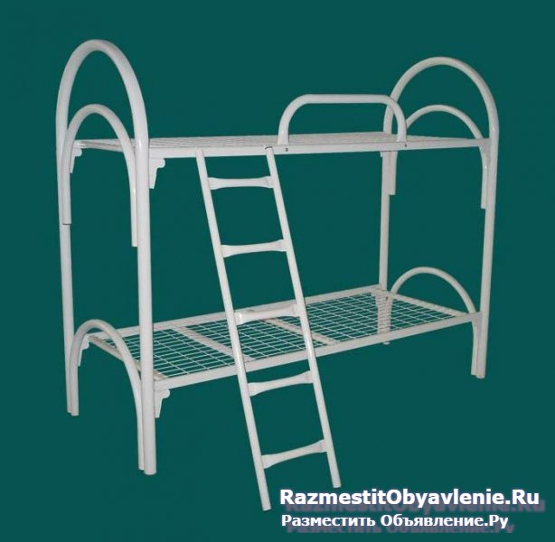 Металлические кровати с дсп спинками для больниц. фотка