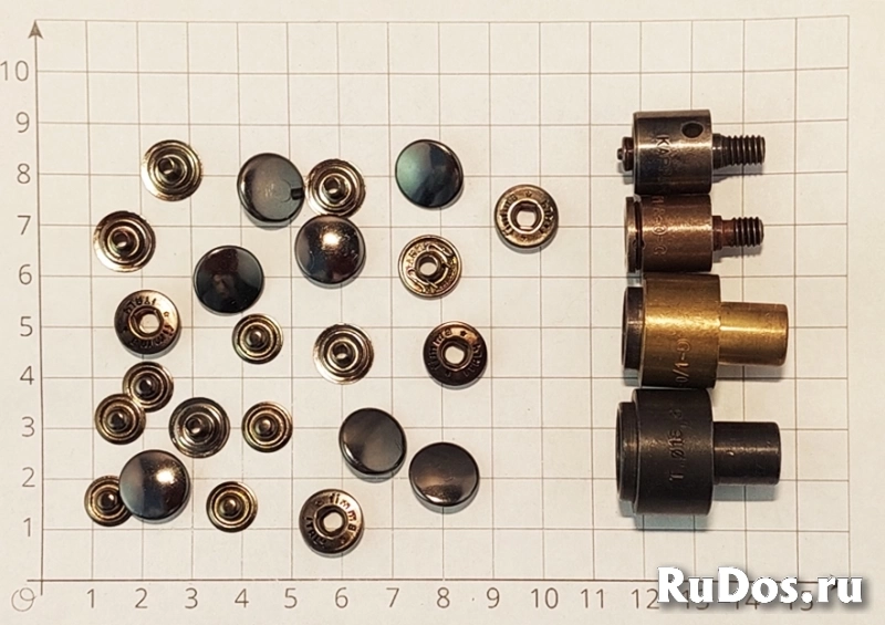 Кнопка Альфа 14мм чёрный никель, упаковки 100/1000 штук. Матрица фото