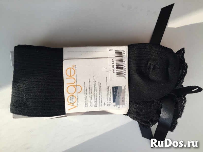 Чулки новые vogue s m 42 44 46 черные вязаные кружева гипюр оборк фотка