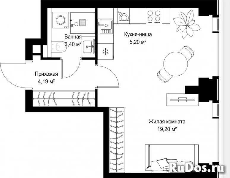 Продам 1 комнатную квартиру 31.99 м2 фотка