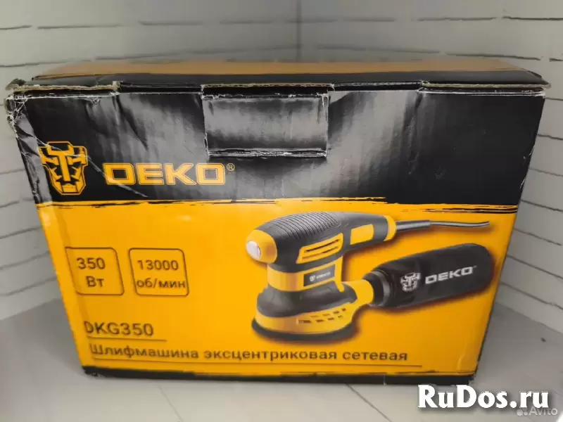 Эксцентриковая сетевая шлифмашина deko DKG350 изображение 3