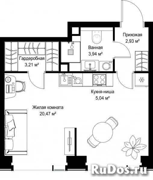Продам 1 комнатную квартиру 35.59 м2 фотка