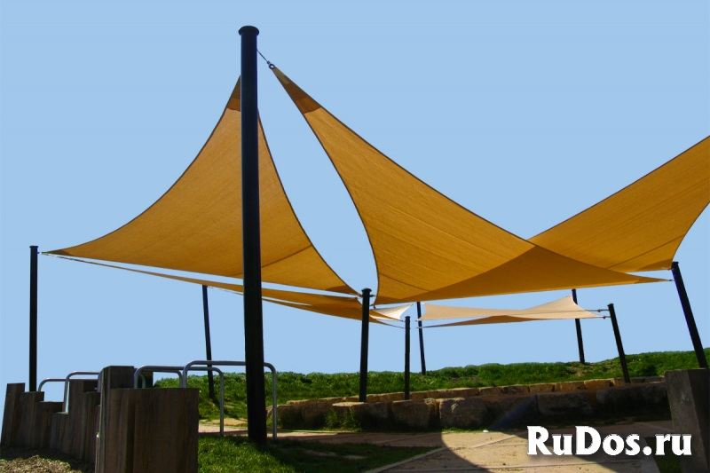 Тент парус. Теневые навесы парус изображение 3