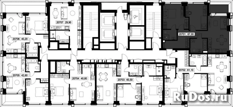 Продам 2 комнатную квартиру 67 м2 изображение 3