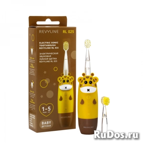 Зубная щетка для детей Revyline RL025, желтый корпус фото