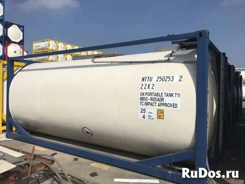 Танк-контейнер тип Т11 объём 25м3 для перевозки химических веществ, новый. изображение 7