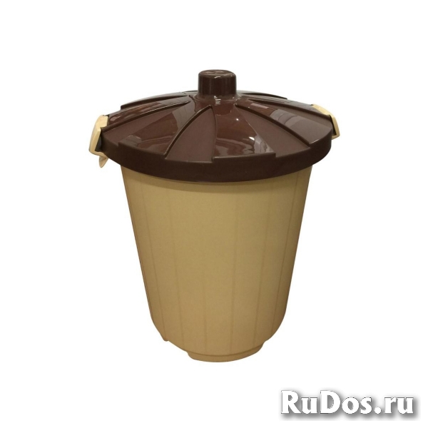 Бак круглый с крышкой 105л 56 х 56 х 76 см фото