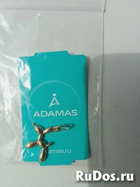 Кулон подвеска Адамас собака серебро позолота украшение бижутерия изображение 6