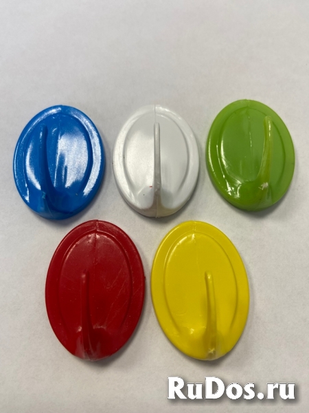 Крючок хозяйственный, пластмассовый, на липучке изображение 4