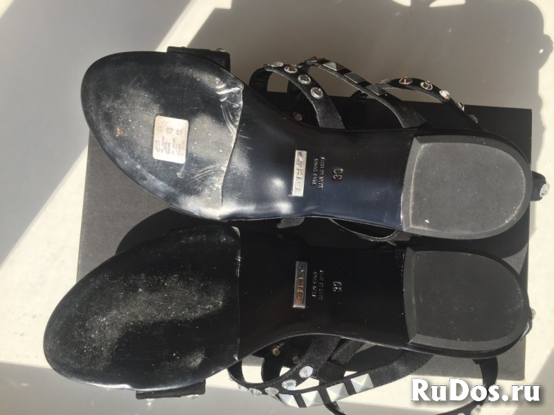 Сандалии новые shy италия 39 размер черные кожа замша стразы свар фотка