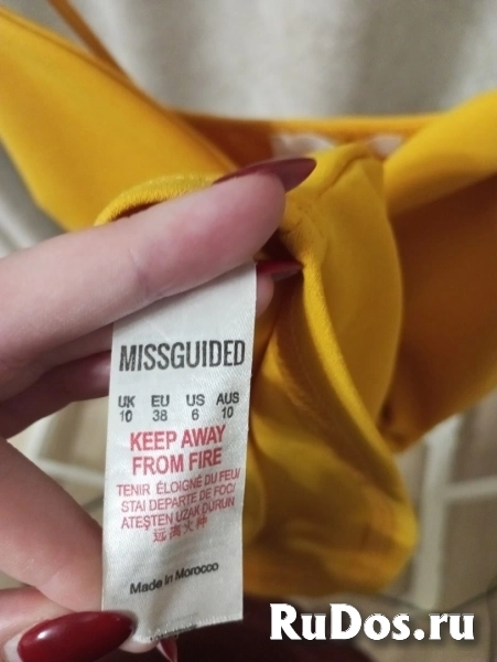 Платье на лямках мини оранжевого оттенка 42-44 фотка