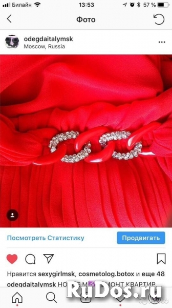 Платье новое luisa spagnoli италия размер м 46 шёлк коралл стразы изображение 3