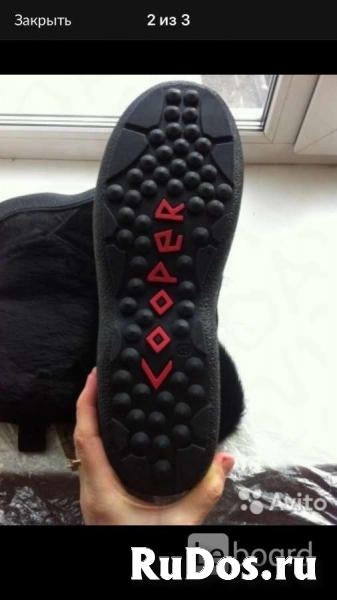 Унты новые cooper италия 46 45 размер мех волк мужские подошва изображение 3