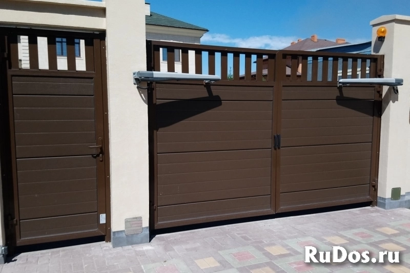 Распашные ворота с установкой в Костроме фотка