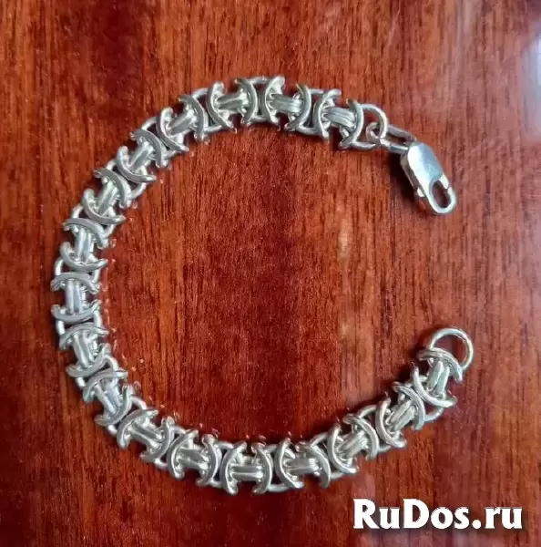 Браслет серебряный новый Волчий хвост фотка