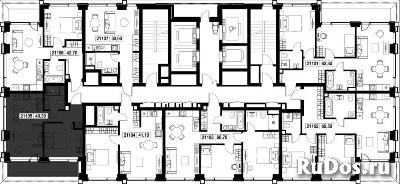 Продам 1 комнатную квартиру 40.3 м2 изображение 3