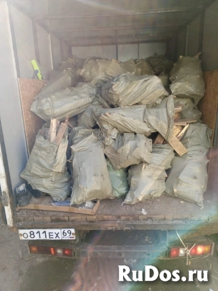 Дрова,обрезки досок в мешках фотка