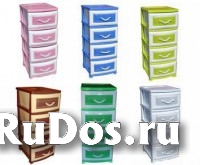 Комод “Дельфин” 4 яр. в ассортименте 38 х 47 х 95 см изображение 3