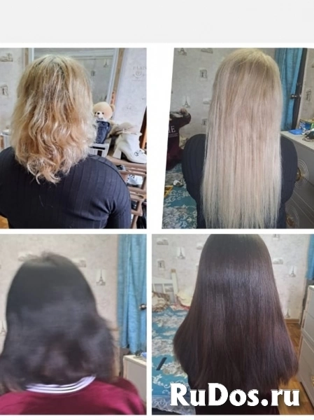 Наращивание волос фото