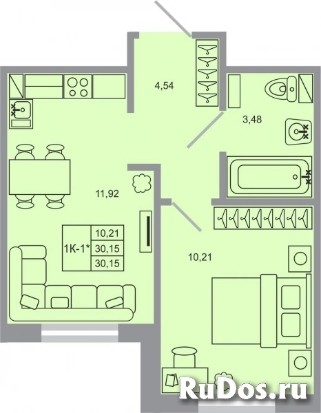 Продам 1 комнатную квартиру 30 м2 фото