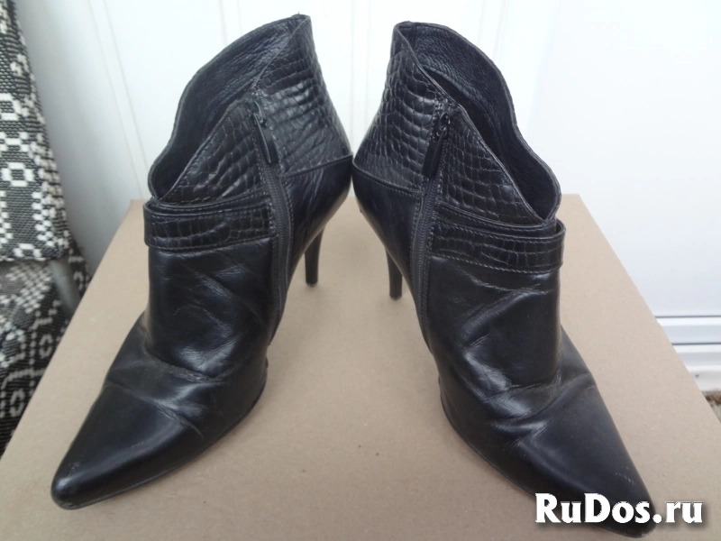 Ботильоны кожаные демисезонные фото