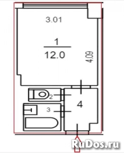 Продам 1 комнатную квартиру 17.8 м2 фотка