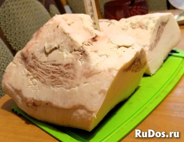Свежее Сало на шкуре изображение 3
