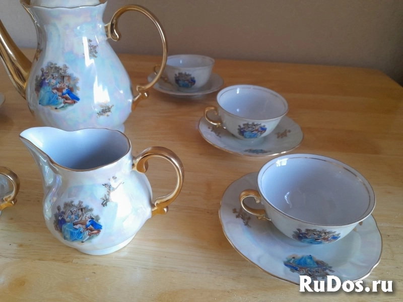 Сервис  Чайно - кофейный  Мадонна Тitоv Vеlеs Jugороrсеlаn Югославия.   . изображение 6