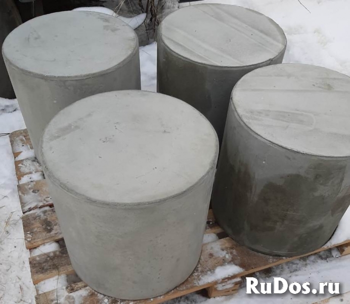 Бетонный столбик, d450xh450 мм. (парковочный ограничитель) фотка