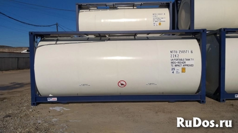 Танк-контейнер тип Т11 объём 25м3 для перевозки компонентов эмульсионных взрывчатых веществ, новый изображение 5