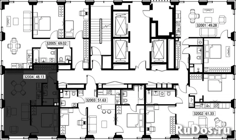 Продам 1 комнатную квартиру 48.13 м2 изображение 3